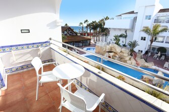 terraza Doble vista mar lateral en Iberostar Costa del Sol